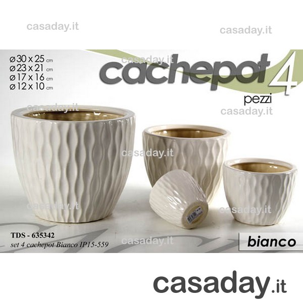 PORTAVASI CERAMICA PZ.3 ASSORTITI 